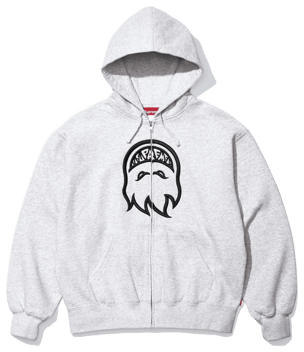 Supreme®/Spitfire® Zip Up Hooded Sweatshirt Heather Gray