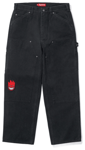 Supreme®/Spitfire® Double Knee Painter Pant Black