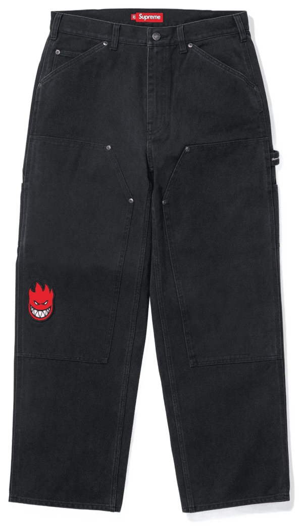Supreme®/Spitfire® Double Knee Painter Pant - Black (front)
