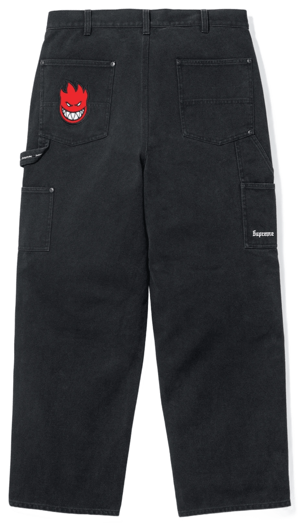 Supreme®/Spitfire® Double Knee Painter Pant - Black (front)