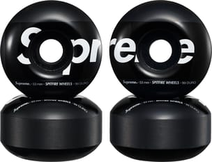 Supreme®/Spitfire® Shop Wheels (Set of 4) Black 53mm