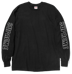 Supreme®/Spitfire® Bighead L/S Tee - Black (front)