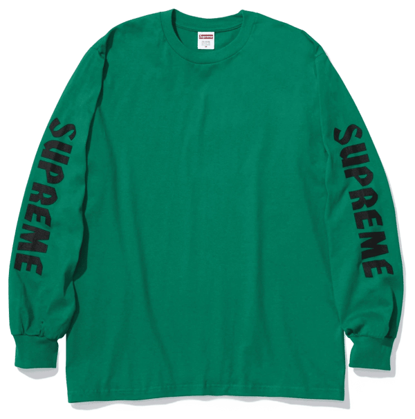 Supreme®/Spitfire® Bighead L/S Tee - Green (front)