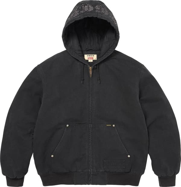 Supreme®/The Great China Wall Hooded Work Jacket - Black (front)