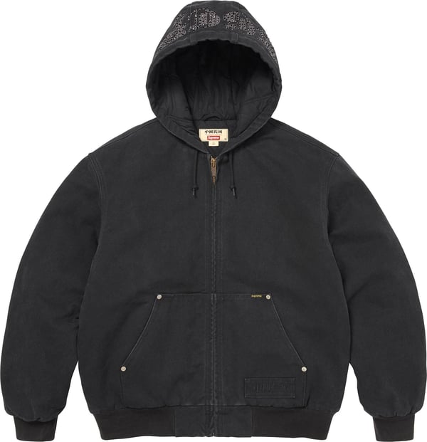 Supreme®/The Great China Wall Hooded Work Jacket - Black (front)