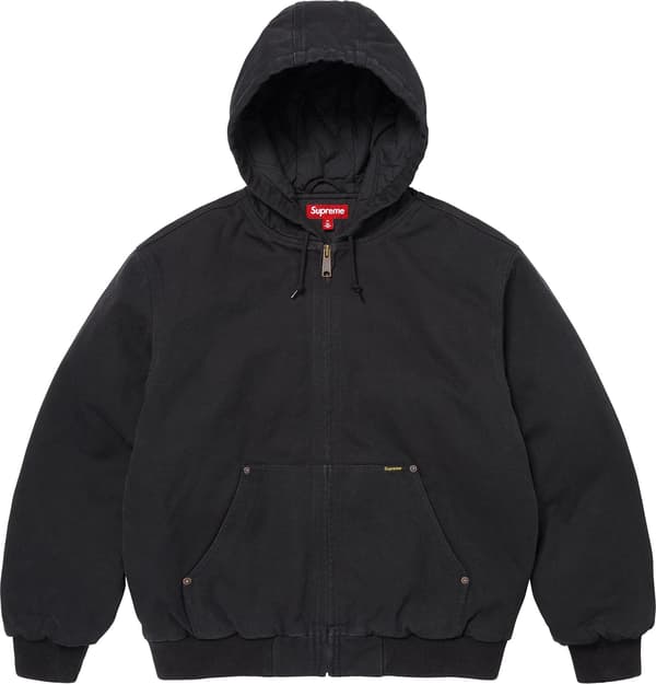 Supreme/The Misfits® Hooded Work Jacket - Black (front)