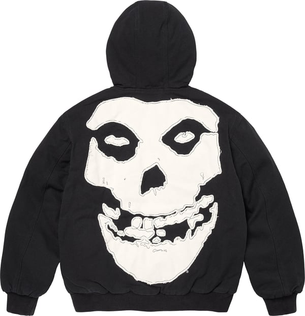 Supreme/The Misfits® Hooded Work Jacket - Black (detail)
