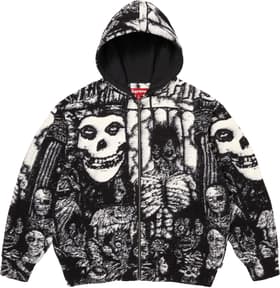 Supreme/The Misfits® Zip Up Hooded Sweater Black
