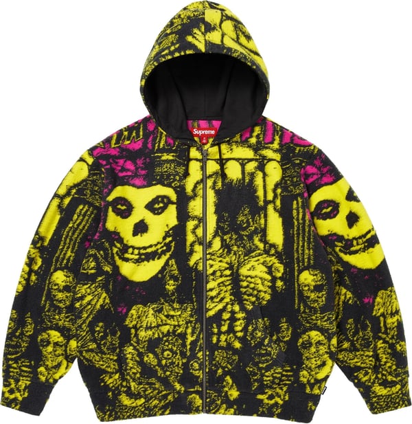 Supreme/The Misfits® Zip Up Hooded Sweater - Multicolor (front)