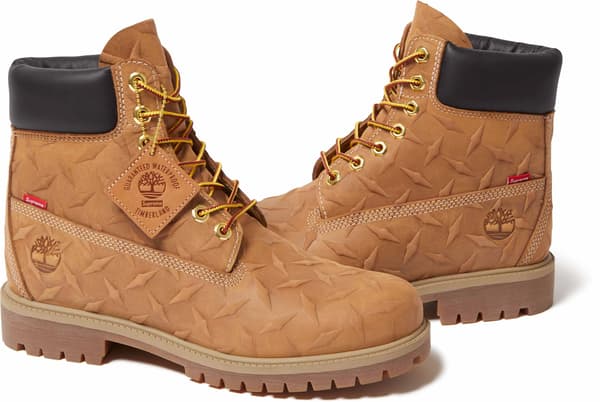 Supreme®/Timberland® Diamond Plate 6" Premium Waterproof Boot - Wheat (detail)