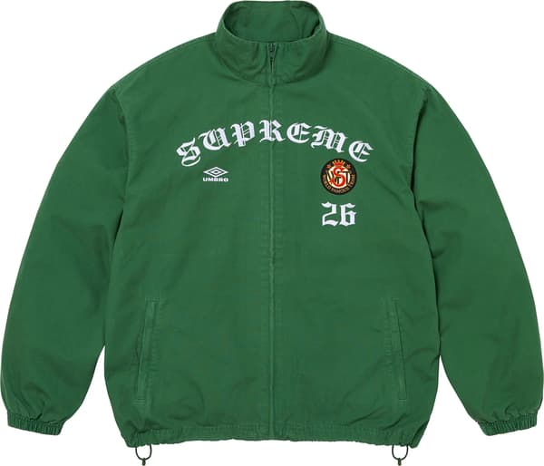 Supreme®/Umbro® Cotton Ripstop Track Jacket - Green (front)