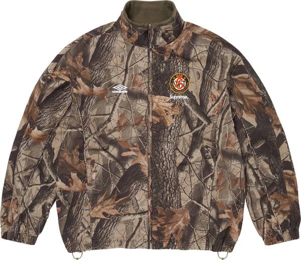 Supreme®/Umbro® Cotton Ripstop Track Jacket - Realtree® Hardwoods Camo (front)