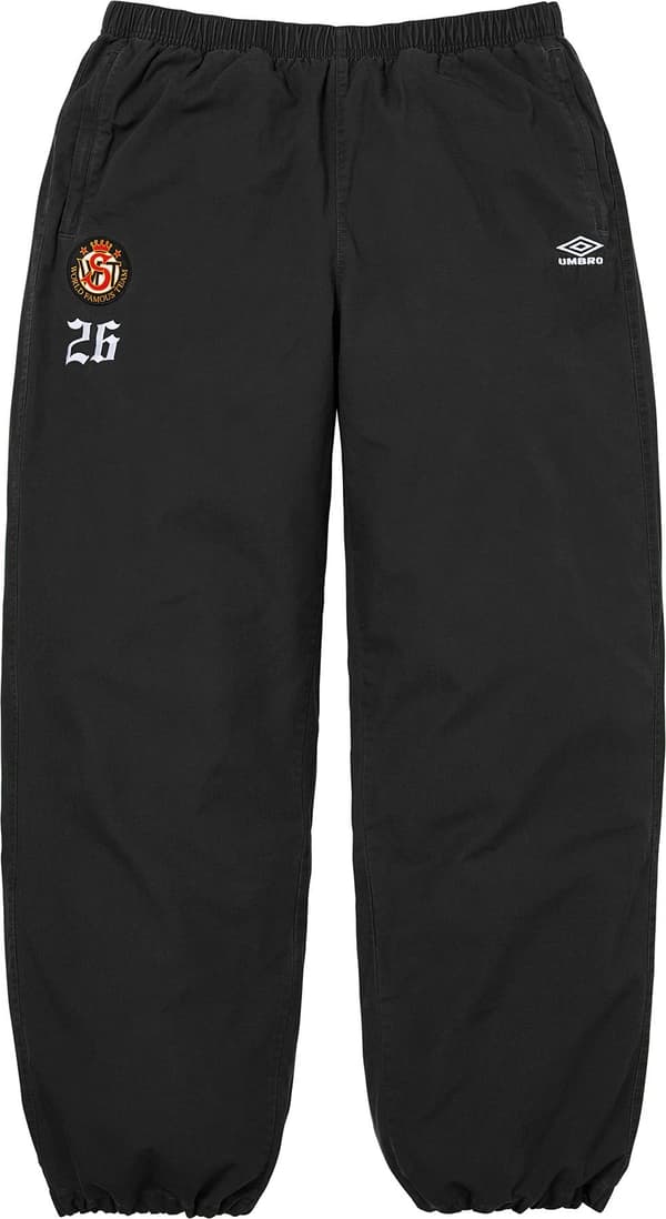 Supreme®/Umbro® Cotton Ripstop Track Pant - Black (front)