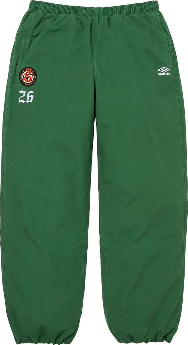 Supreme®/Umbro® Cotton Ripstop Track Pant - Green (front)