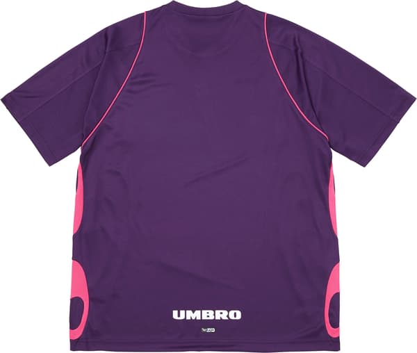 Supreme®/Umbro® Old English Soccer Jersey - Purple (detail)
