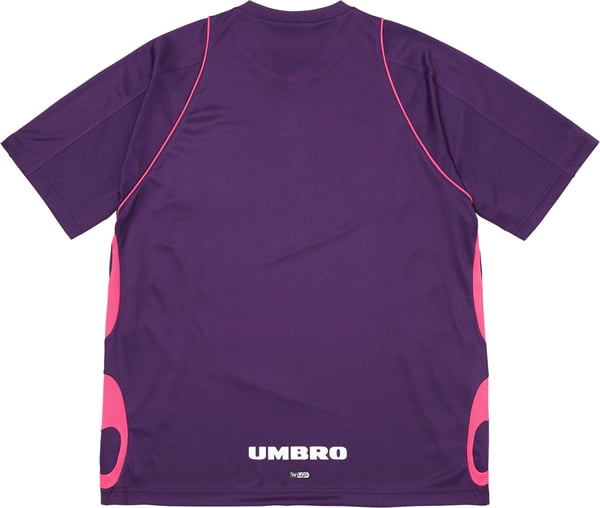 Supreme®/Umbro® Old English Soccer Jersey - Purple (detail)