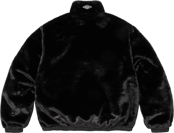 Supreme®/Umbro® Reversible Faux Fur Pullover - Black (detail)
