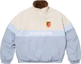 Supreme®/Umbro® Reversible Faux Fur Pullover Light Blue