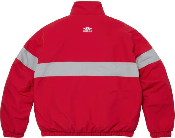 Supreme®/Umbro® Reversible Faux Fur Pullover - Red (detail)