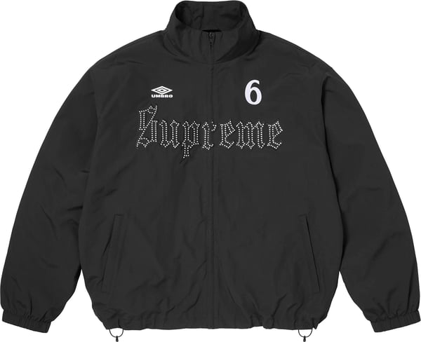 Supreme®/Umbro® Rhinestone Track Jacket - Black (front)