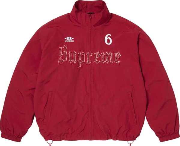 Supreme®/Umbro® Rhinestone Track Jacket - Red (front)