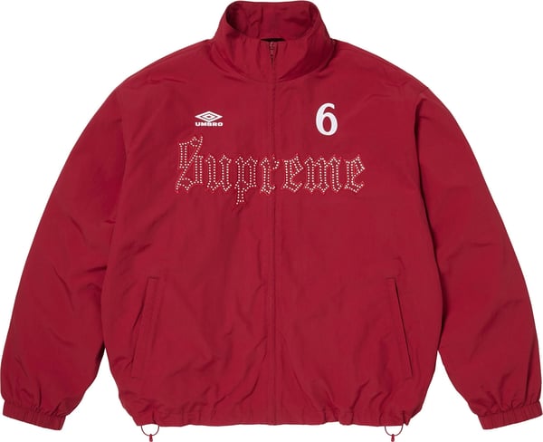 Supreme®/Umbro® Rhinestone Track Jacket - Red (front)