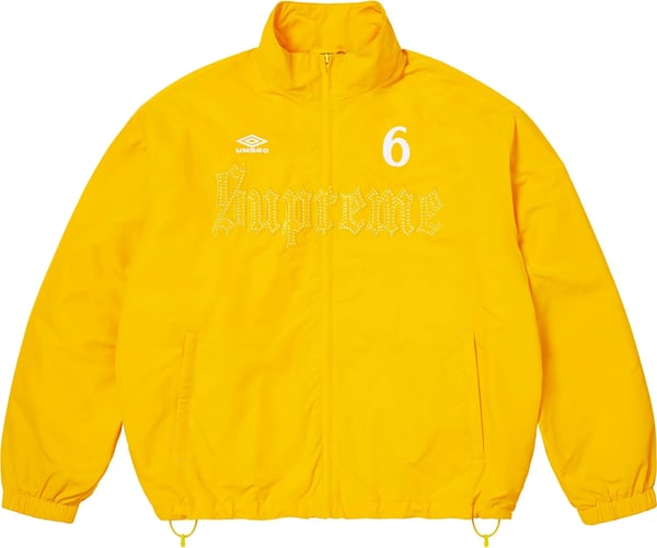 Supreme®/Umbro® Rhinestone Track Jacket - Yellow (front)