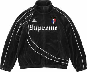 Supreme®/Umbro® Velour Track Jacket Black
