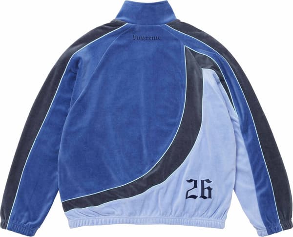 Supreme®/Umbro® Velour Track Jacket - Blue (detail)