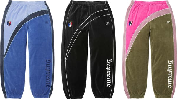 Supreme®/Umbro® Velour Track Pant - Group Shot