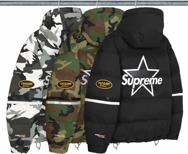 Supreme®/Vanson Leathers® Cordura® Down Jacket - Group Shot