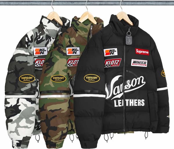 Supreme®/Vanson Leathers® Cordura® Down Jacket - Group Shot