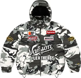 Supreme®/Vanson Leathers® Cordura® Down Jacket Snow Camo