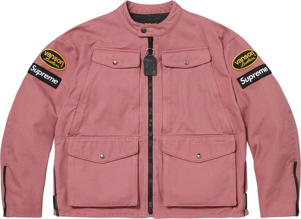 Supreme®/Vanson Leathers® Cordura® Jacket - Pink (front)