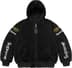 Supreme®/Vanson Leathers® Reversible Quilted Hooded Jacket - Black (front)