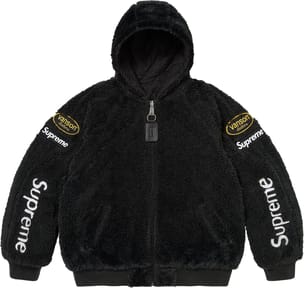 Supreme®/Vanson Leathers® Reversible Quilted Hooded Jacket Black