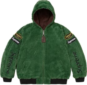 Supreme®/Vanson Leathers® Reversible Quilted Hooded Jacket Brown