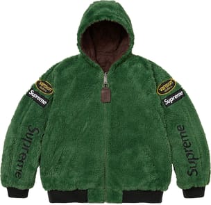 Supreme®/Vanson Leathers® Reversible Quilted Hooded Jacket Brown