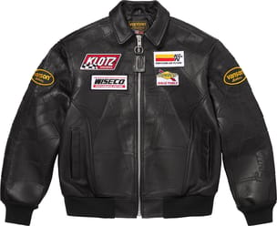 Supreme®/Vanson Leathers® Spider-Man Jacket Black