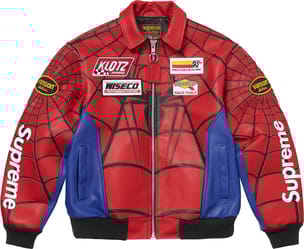 Supreme®/Vanson Leathers® Spider-Man Jacket Red