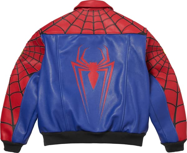 Supreme®/Vanson Leathers® Spider-Man Jacket - Red (detail)