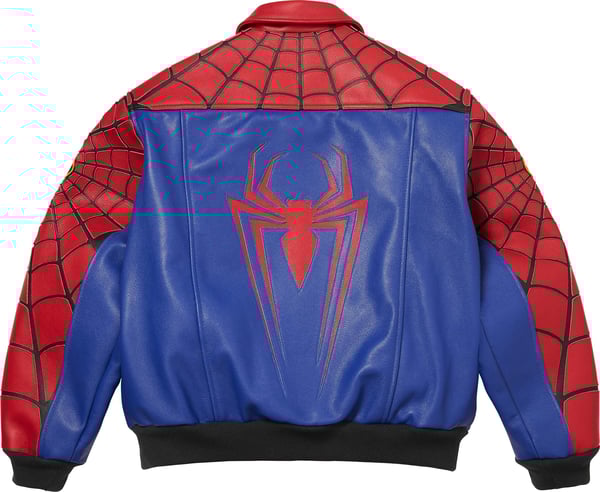 Supreme®/Vanson Leathers® Spider-Man Jacket - Red (detail)