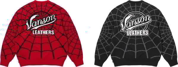 Supreme®/Vanson Leathers® Spider-Man Sweater - Group Shot