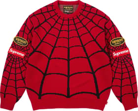 Supreme®/Vanson Leathers® Spider-Man Sweater Red