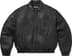 Swarovski® Studded Quilted Leather Jacket - Black (front)