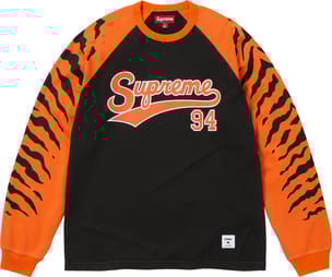 Tiger Raglan L/S Top Black