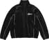 Velour Mesh Track Jacket - Black (front)