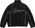 Velour Mesh Track Jacket - Black (detail)