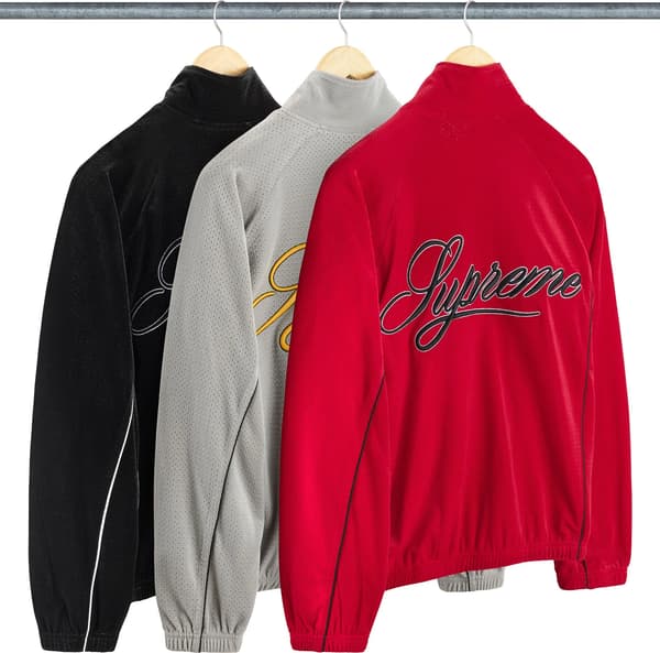 Velour Mesh Track Jacket - Group Shot