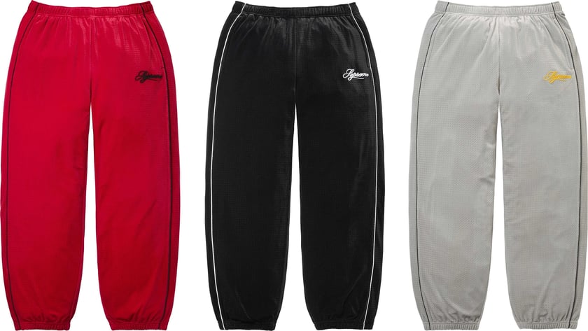 Velour Mesh Track Pant